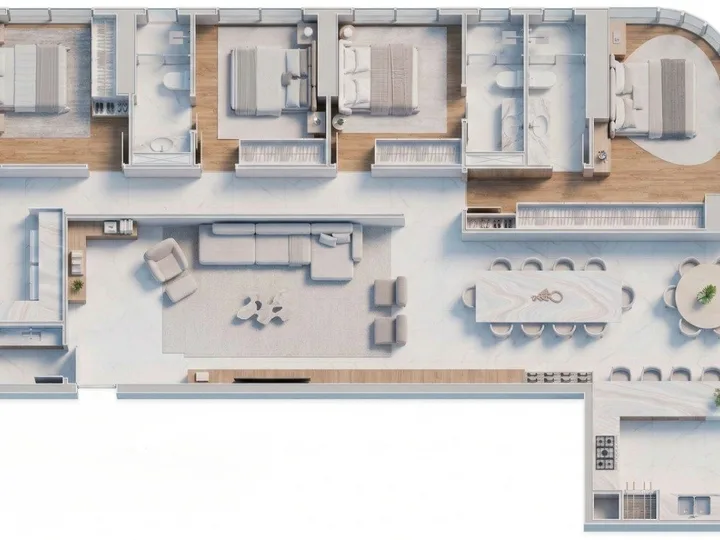 Apartamento à venda 4 suítes Centro