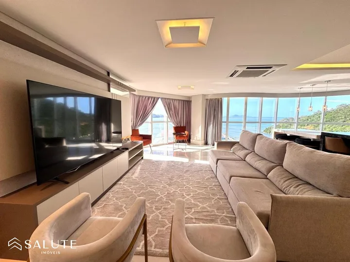 Apartamento aluguel anual 4 suítes frente mar